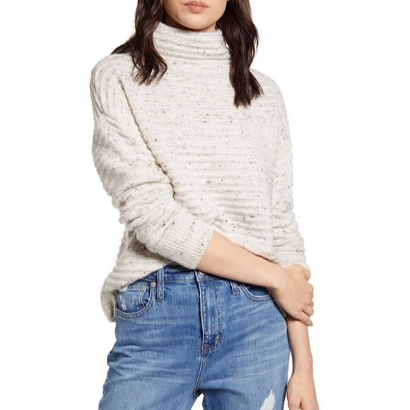 Madewell Sweaters - Madewell Belmont Donegal Mock Neck Sweater